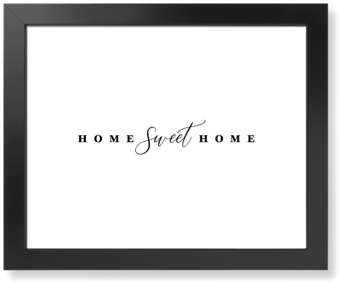 Home Sweet Home Script Art Print, Black, Signature Card Stock, 16x20, Multicolor