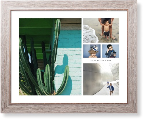 Hero Collage Art Print, Rustic, Signature Card Stock, 16x20, White