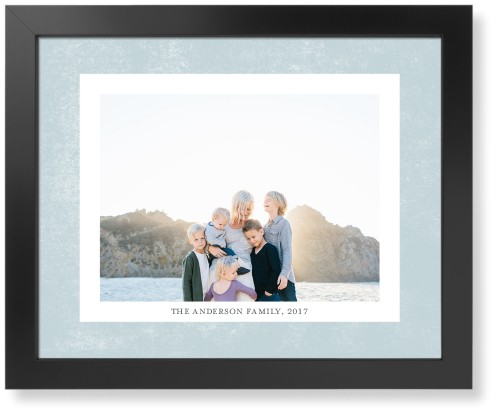 Bold Frame Landscape Art Print, Black, Signature Card Stock, 16x20, Blue, polar