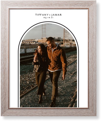 Modern Archway Art Print, Rustic, Signature Card Stock, 16x20charcoal