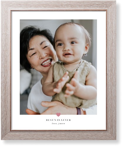 My Heart Art Print, Rustic, Signature Card Stock, 16x20faded rose