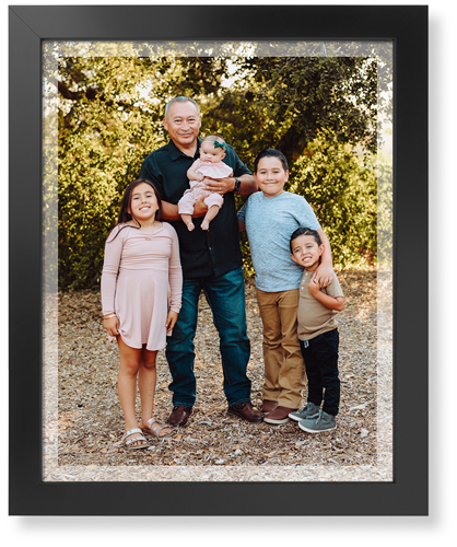 Transparent Border Portrait Art Print, Black, Signature Card Stock, 16x20white