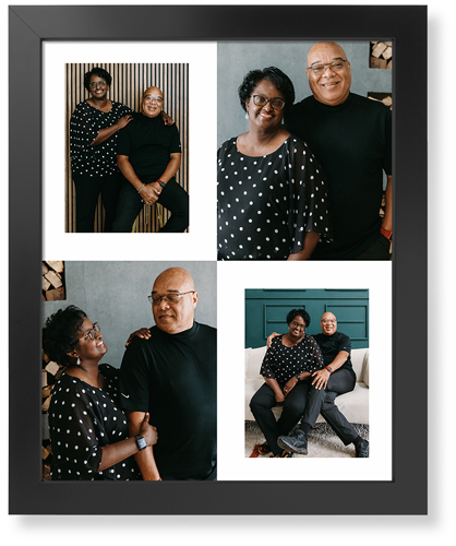 Minimal Gallery of Four Portrait Art Print, Black, Signature Card Stock, 16x20multi