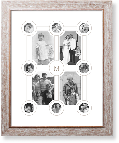 Vintage Family Tree Art Print, -Rustic-White-Signature Card Stock-16x20