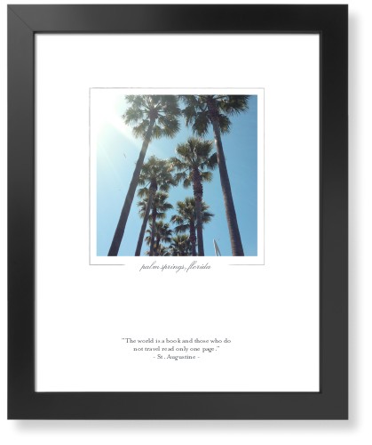 Simple Memory Border Art Print, -Black-White-Signature Card Stock-16x20