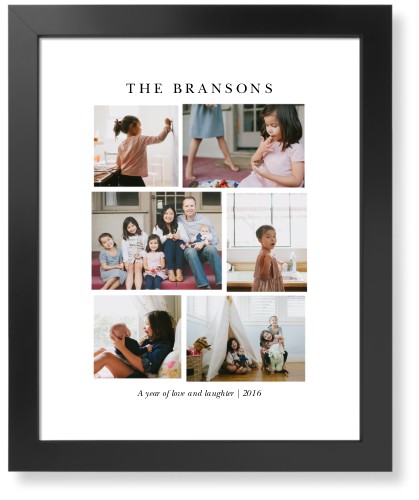 Montage Of Memories Art Print, Black, Signature Card Stock, 16x20white