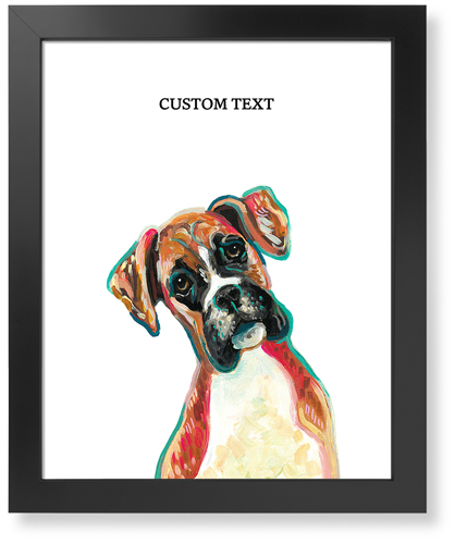 Boxer Custom Text Art Print