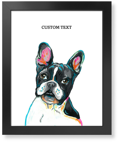 Frenchie Custom Text Art Print