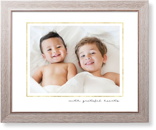 Simply Elegant Frame Art Print, -Rustic-White-Signature Card Stock-16x20