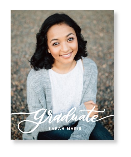 Graduation Script Art Print