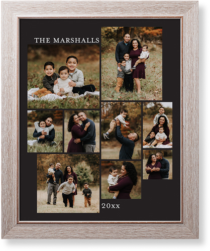 Gallery of Nine Portrait Art Print, Rustic, Signature Card Stock, 16x20multi