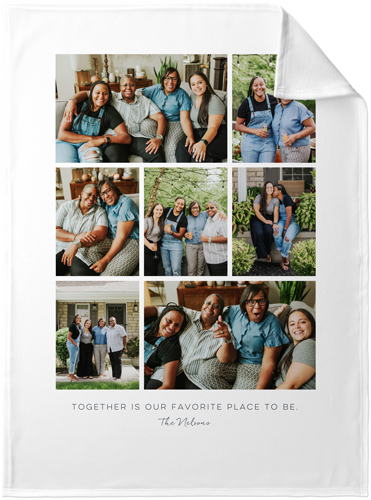 In Our Hearts Memorial Fleece Photo Blanket by Shutterfly