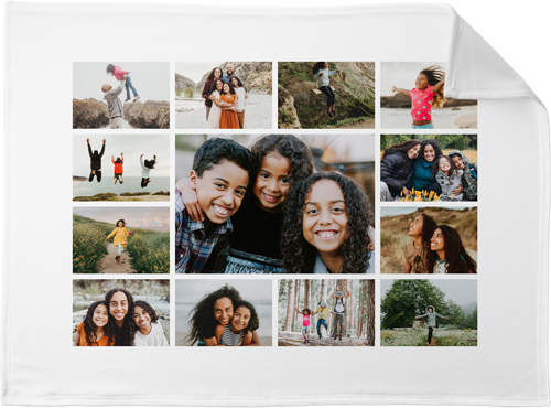 Photo Gallery Border Fleece Photo Blanket, Fleece, 30x40, Multicolor