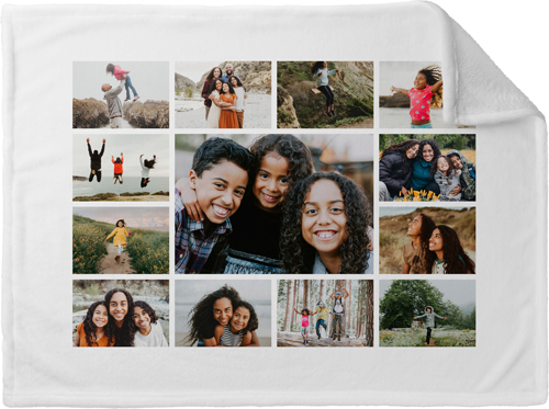 Photo Gallery Border Fleece Photo Blanket, Plush Fleece, 30x40, Multicolor