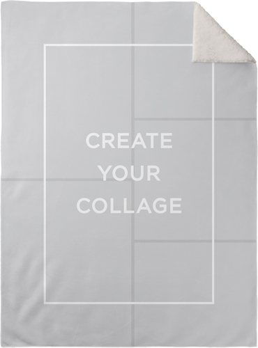 Create a Collage Fleece Photo Blanket, Sherpa, 30x40, Multicolor