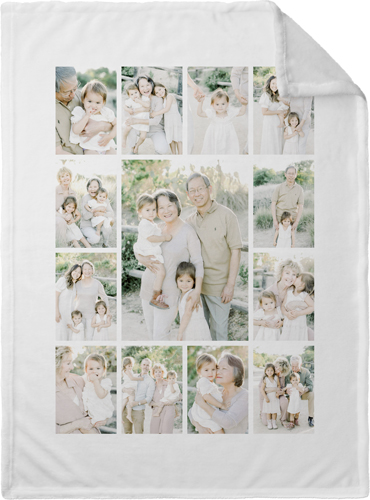 Photo Gallery Border Portrait Fleece Photo Blanket, Plush Fleece, 30x40, Multicolor, multi
