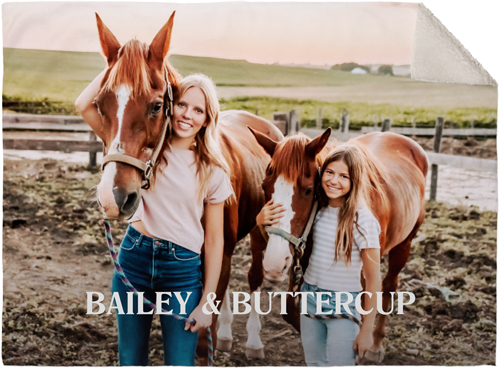 Bold Gallery Fleece Photo Blanket, Sherpa, 30x40, Multicolor, multi