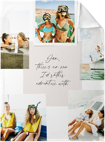 Handwritten Note Collage Fleece Photo Blanket, Fleece, 30x40, Gray, silver lining