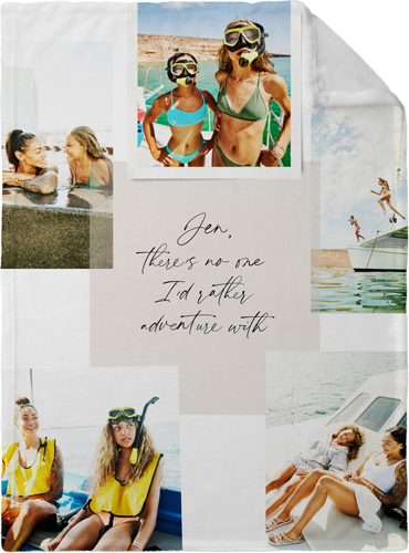 Handwritten Note Collage Fleece Photo Blanket, Plush Fleece, 30x40, Gray, silver lining