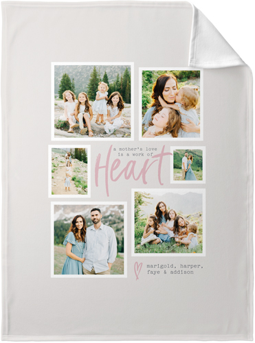 Center Heart Fleece Photo Blanket by Shutterfly Shutterfly