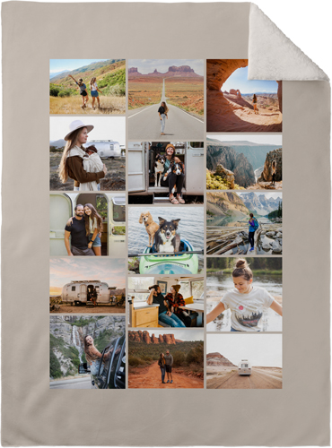 Photo Gallery of Fifteen Portrait Fleece Photo Blanket, Sherpa, 30x40, Multicolor