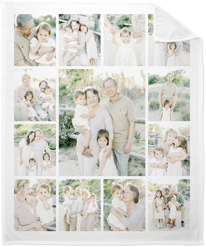 Photo Gallery Border Portrait Fleece Photo Blanket, Plush Fleece, 50x60, Multicolor, multi