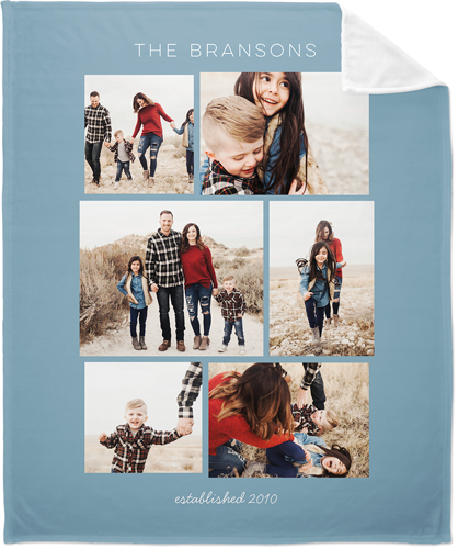 Gallery Montage of Memories Fleece Photo Blanket, Plush Fleece, 50x60, Multicolor