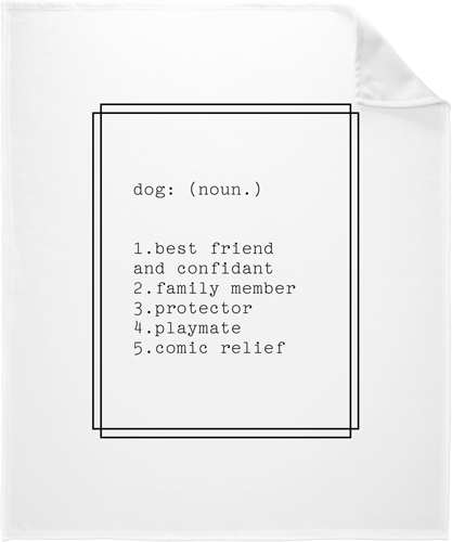 Simply Chic Definition Fleece Photo Blanket, Fleece, 50x60, White, white