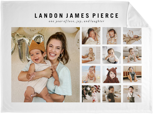 Gallery of Thirteen Memories Fleece Photo Blanket, Plush Fleece, 60x80, Multicolor, multi