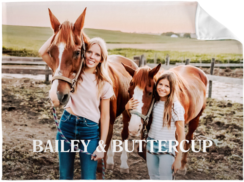 Bold Gallery Fleece Photo Blanket, Fleece, 60x80, Multicolor, multi