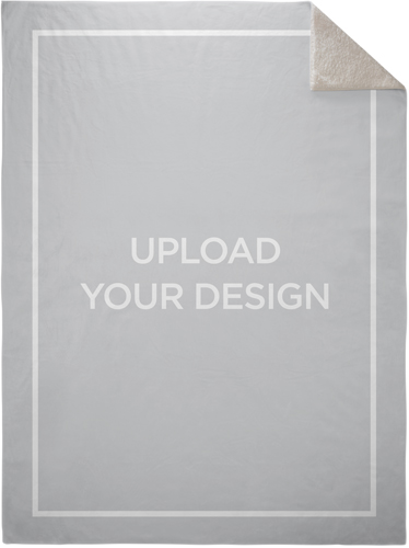 Upload Your Own Design Fleece Photo Blanket, Sherpa, 60x80, Multicolor
