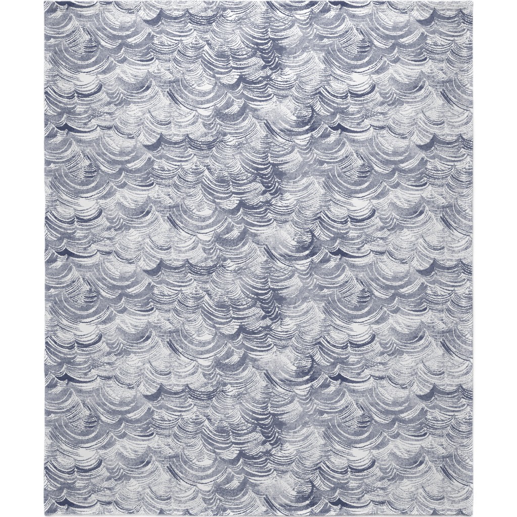 Wild Ocean Blanket, Fleece, 50x60, Gray, Gray