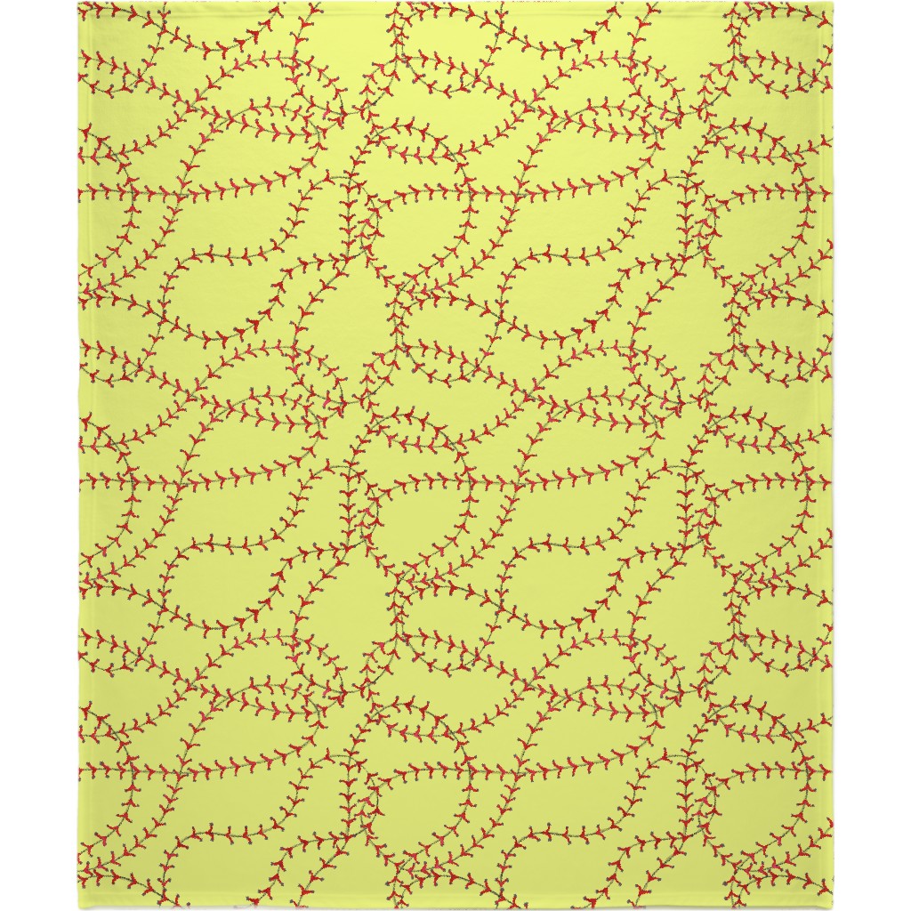 Ball Blanket, Fleece, 50x60, Yellow