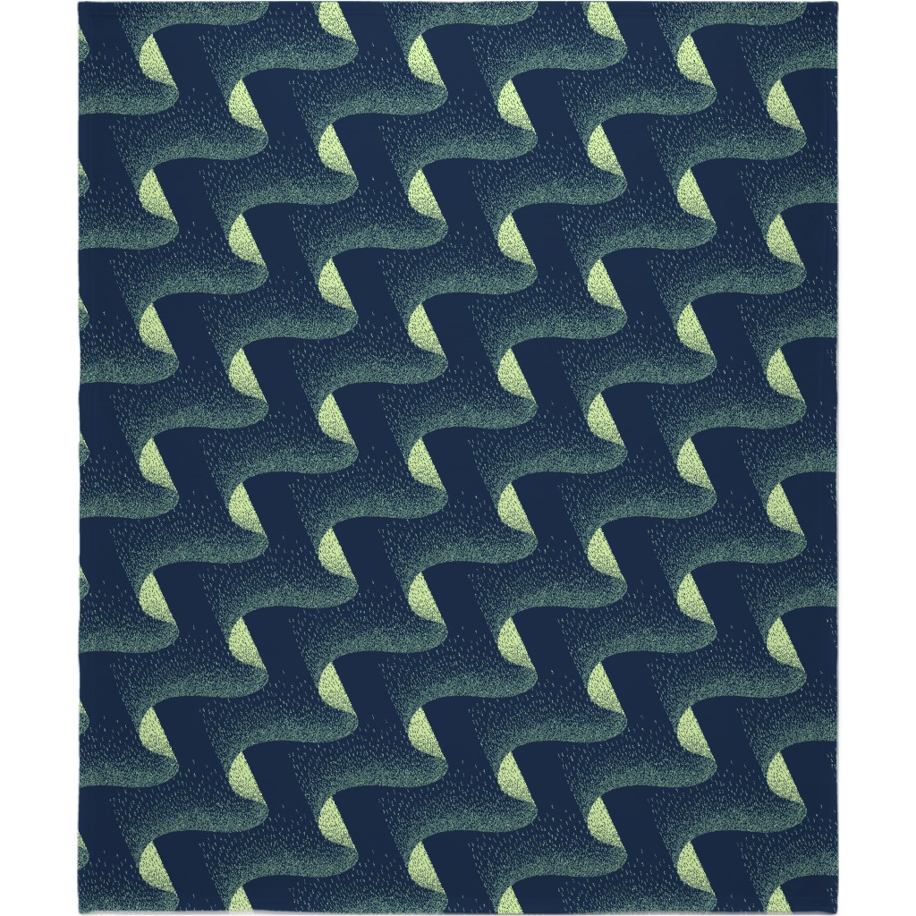 Aurora Blanket, Fleece, 50x60, Blue, True Blue