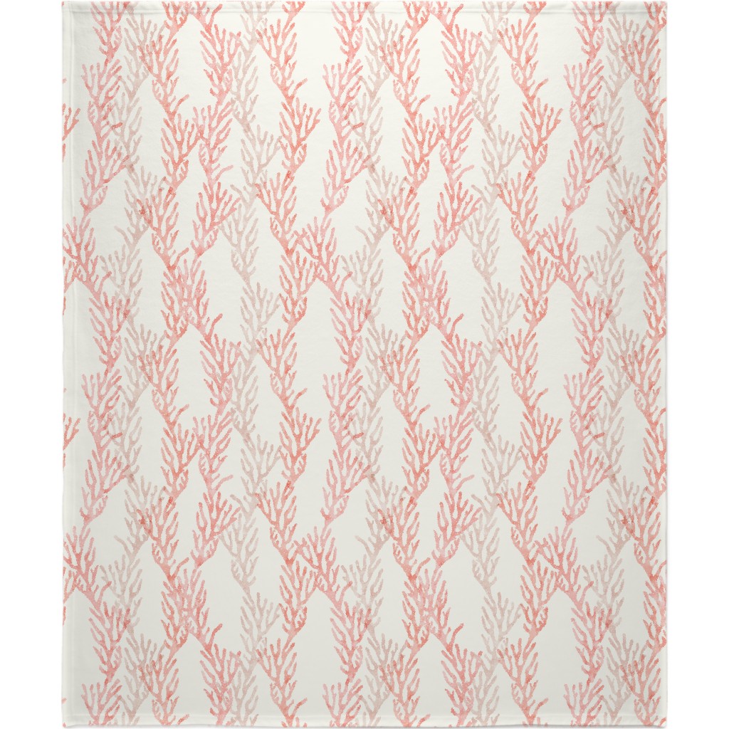 Coral Mermaid Blanket, Fleece, 50x60, Pink