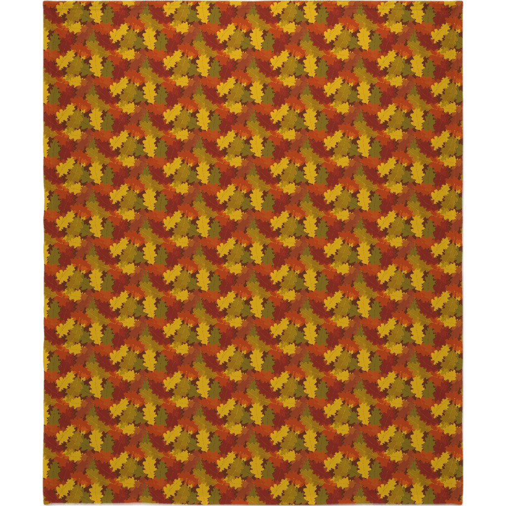 Oak Pile Blanket, Fleece, 50x60, Orange