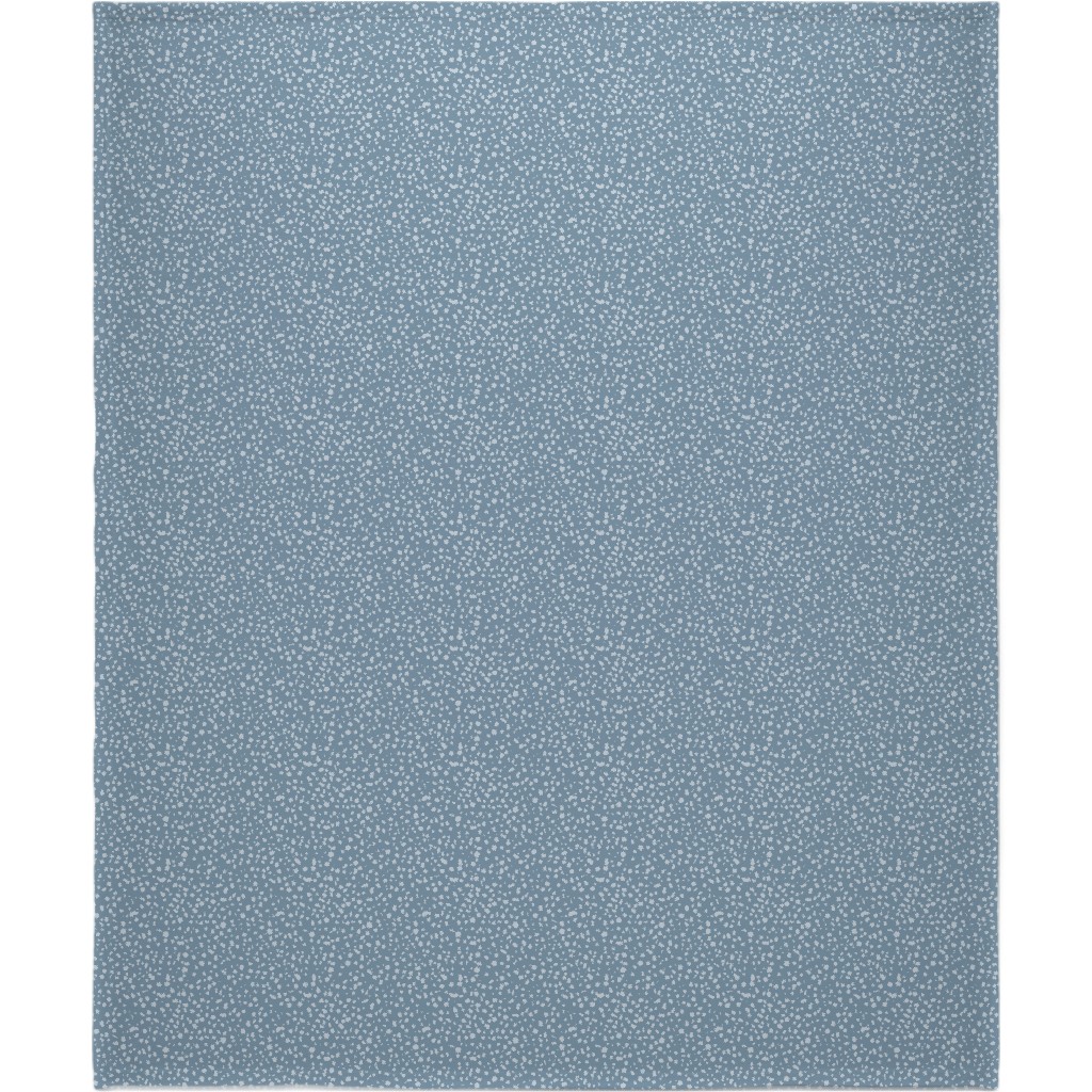 Arctic Thaw - Dark Grey Blanket, Fleece, 50x60, Blue, True Blue