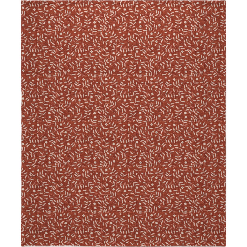 Darcy Blanket, Fleece, 50x60, Red, Maple