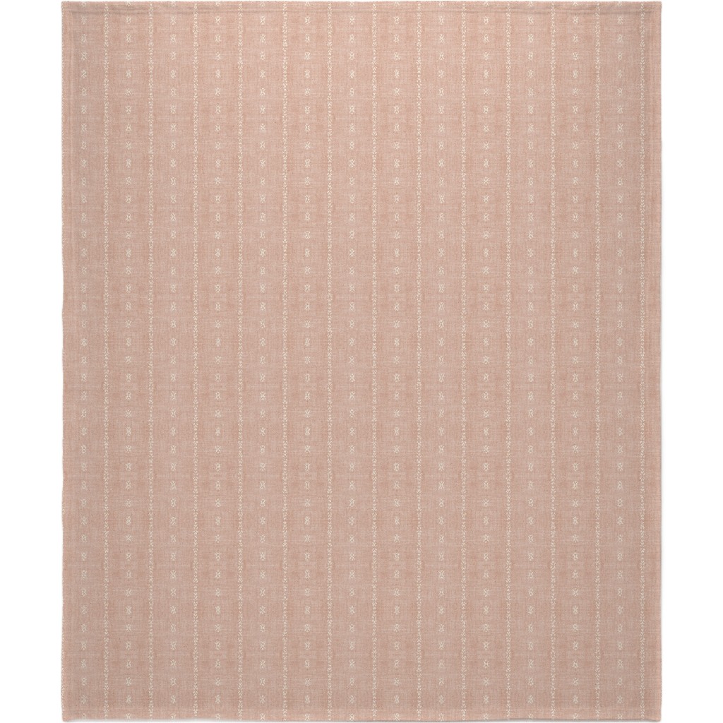 Playa Tribal Stripe - Pink Blanket, Fleece, 50x60, Pink, Bright Pink
