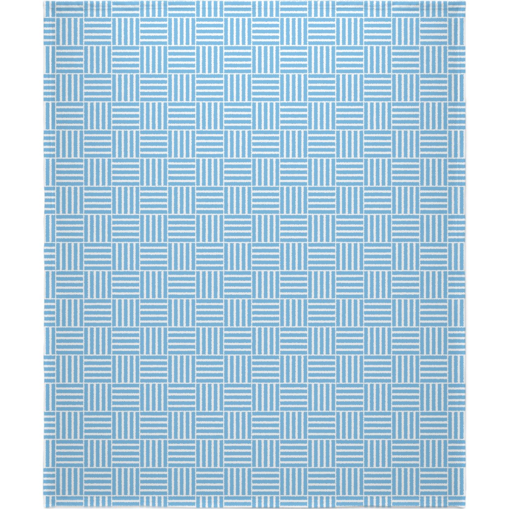 South Beach Stripe - Neptune Blanket, Fleece, 50x60, Blue