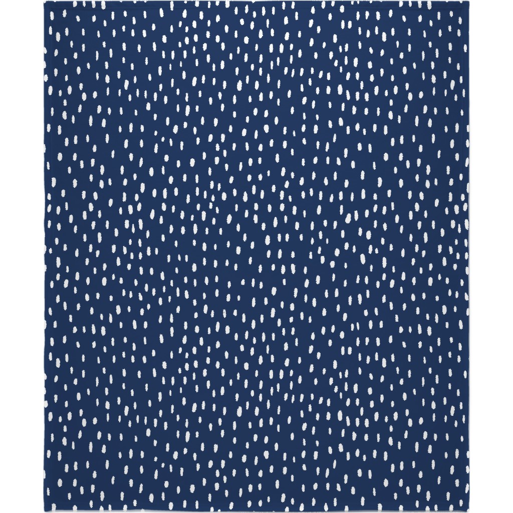 Confetti Dot - Night Blanket, Fleece, 50x60, Blue, True Blue