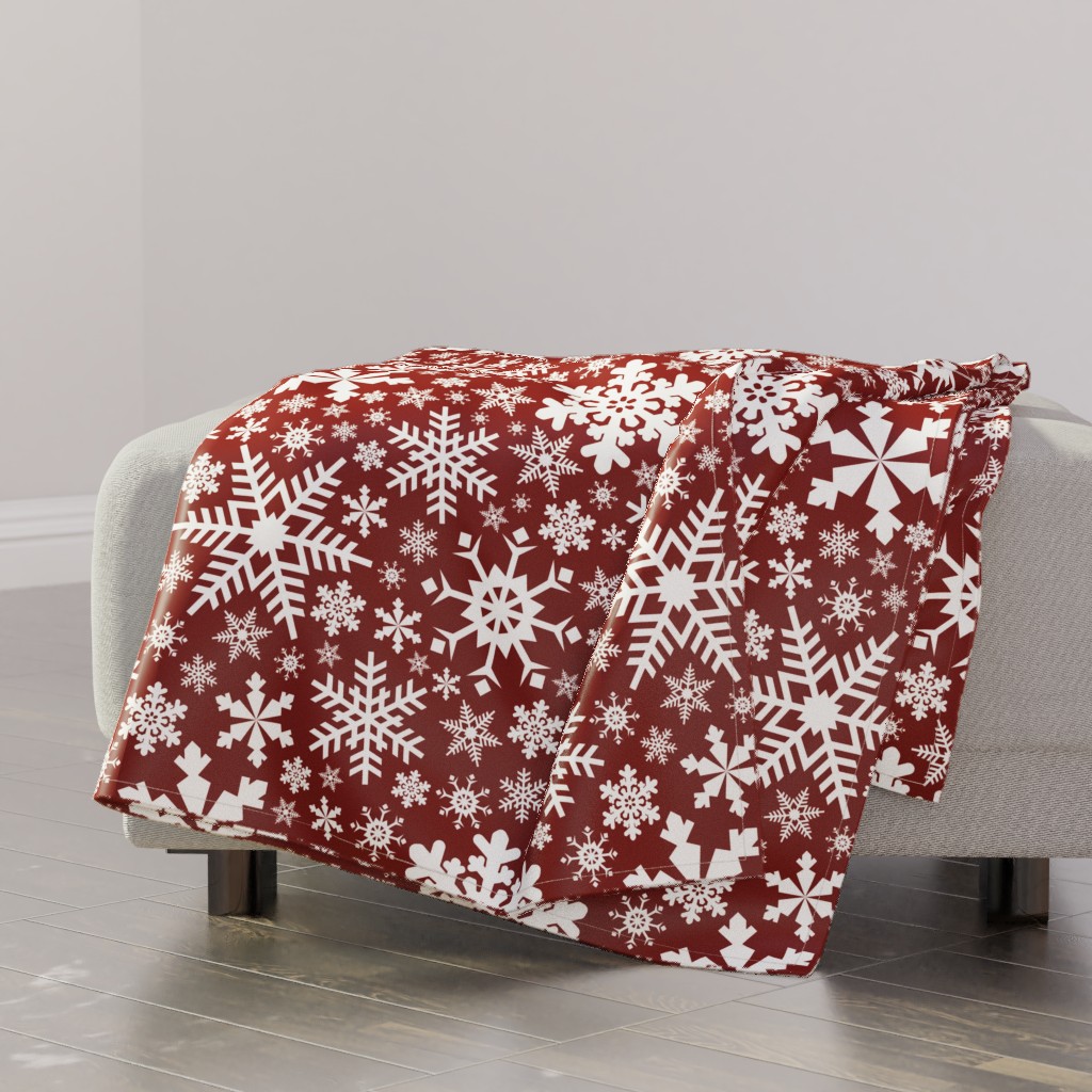 Red and white christmas blanket hot sale