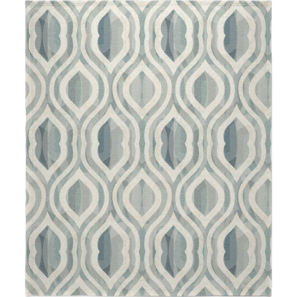 Modern Farm - Blue Blanket, Fleece, 50x60, Blue, True Blue