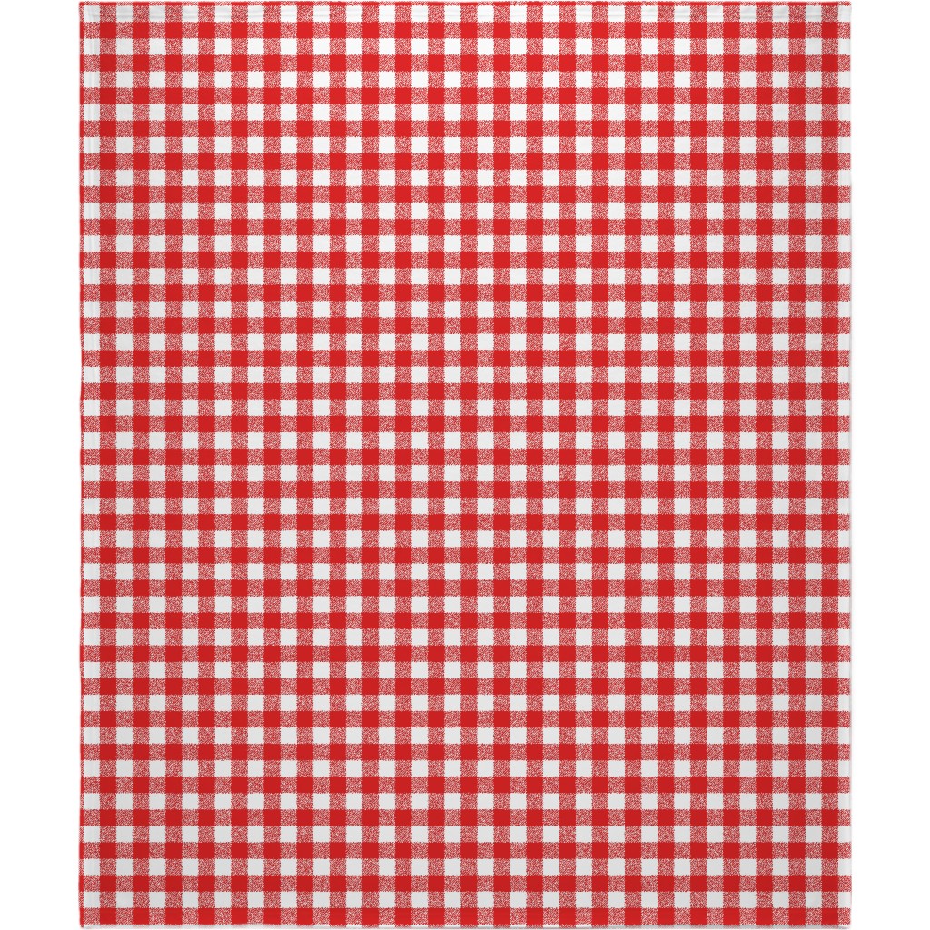 Buffalo Plaid Blanket, Fleece, 50x60, Red