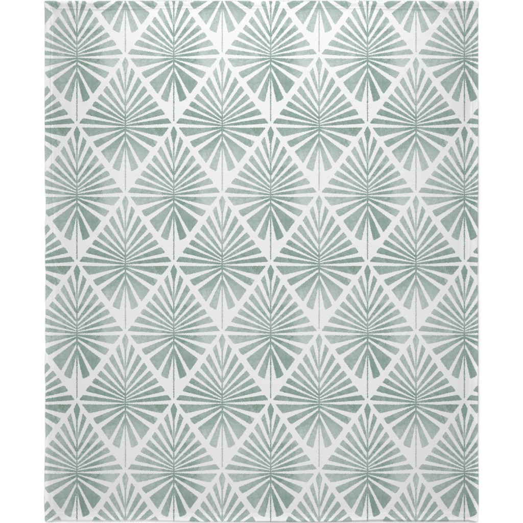 Laguna - Green Blanket, Plush Fleece, 50x60, Green, Classic Green