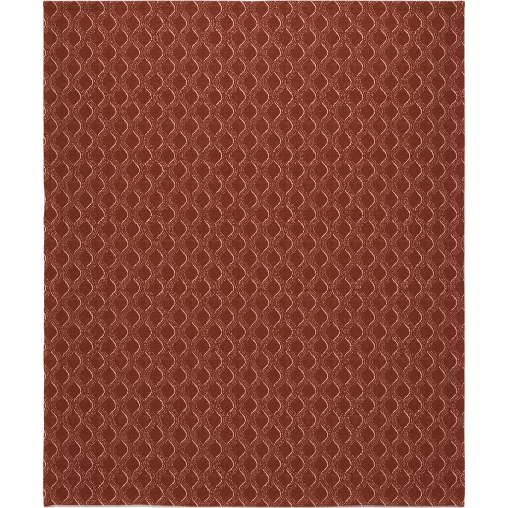Forever Optimistic - Rust Blanket, Plush Fleece, 50x60, Red
