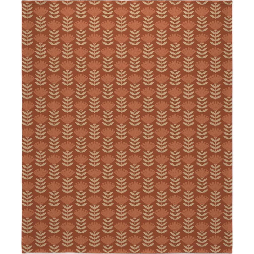 Gloria Blanket, Plush Fleece, 50x60, Red, Maple