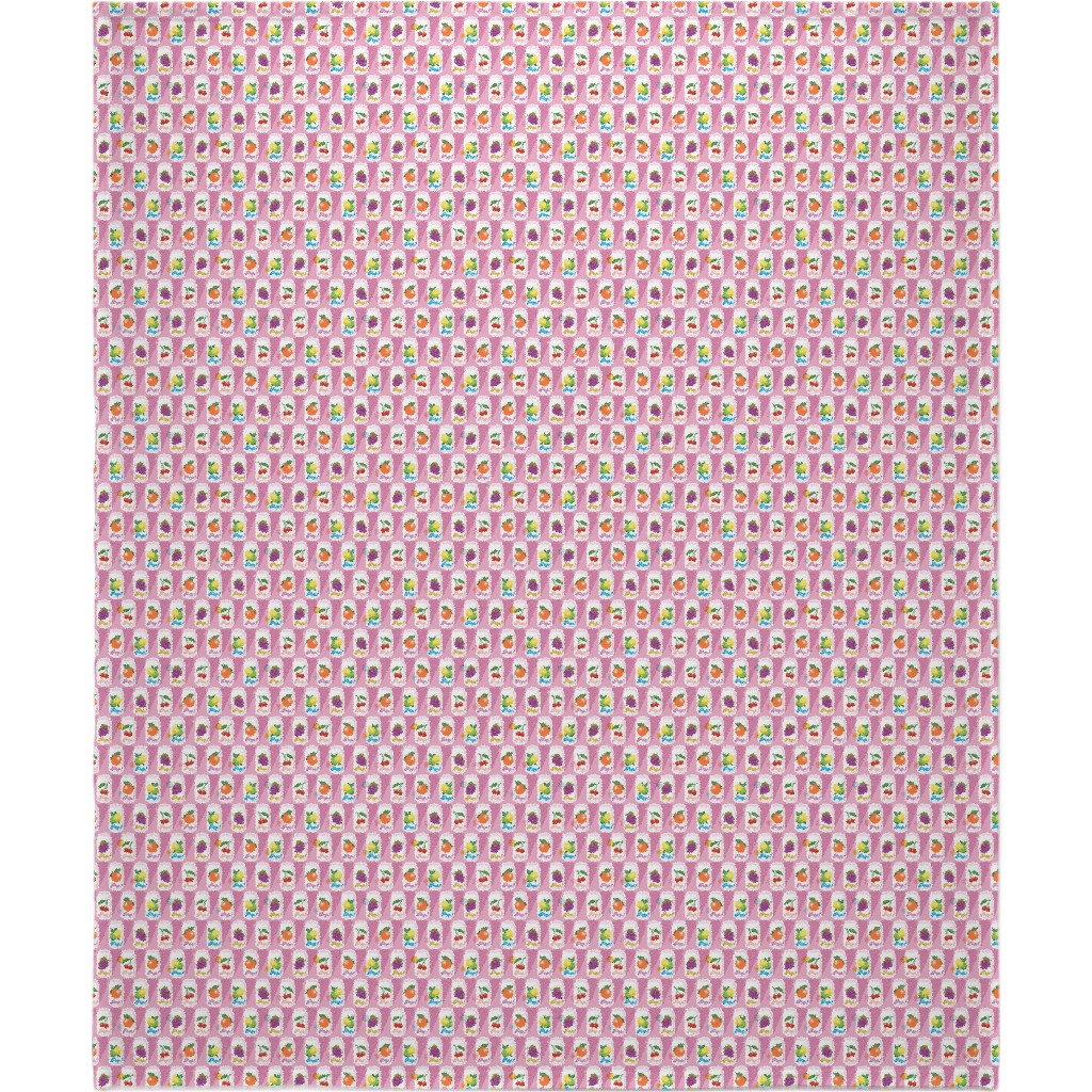 Fruit Pop! Blanket, Plush Fleece, 50x60, Pink, Watermelon