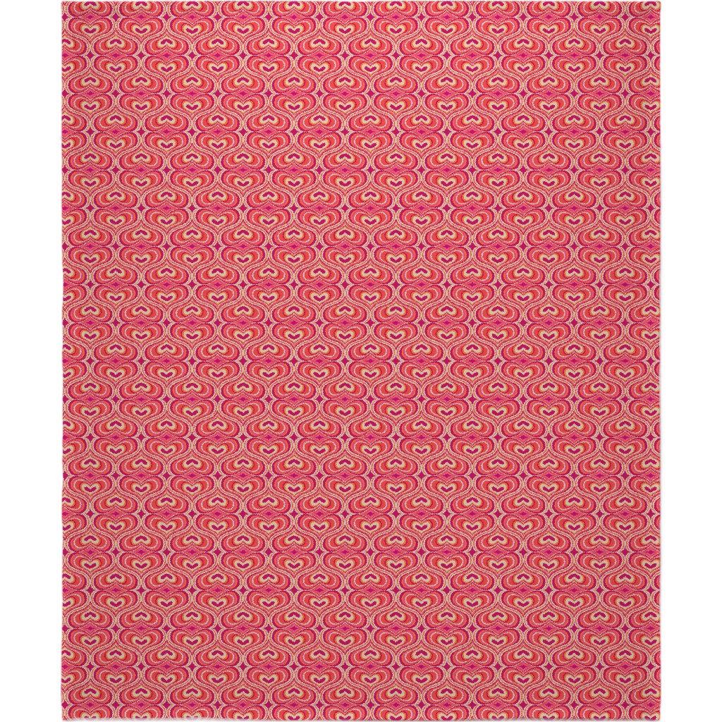 I Think I Love You - Red Blanket, Plush Fleece, 50x60, Red, Red