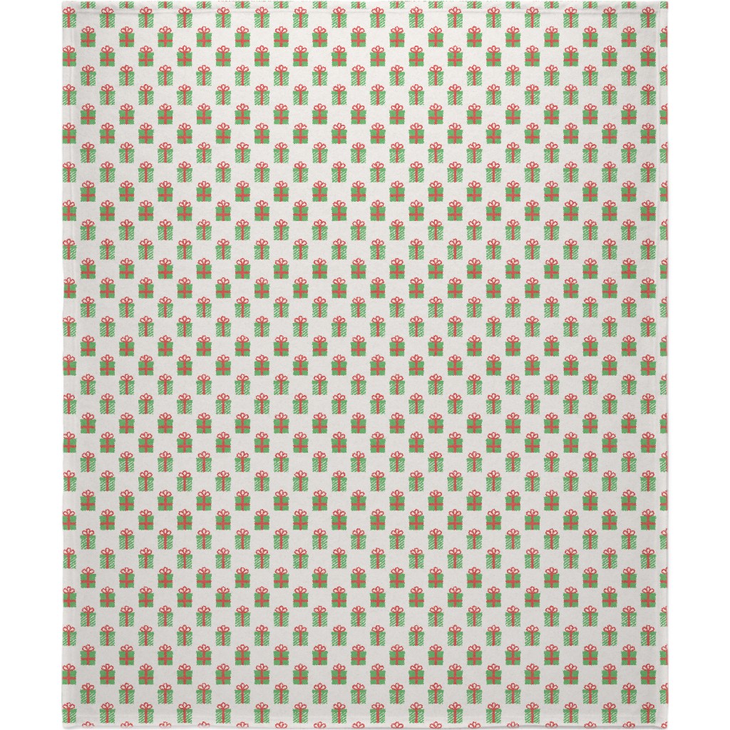 Christmas Presents Blanket, Plush Fleece, 50x60, Multicolor